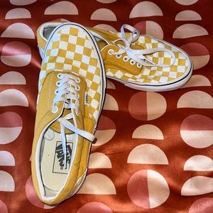 Yellow checkered vans